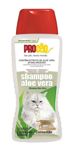 Shampoo Aloe Vera 500ml - Para Gatos - 5465