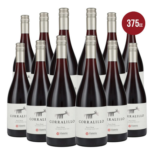 Vino Matetic Corralillo Pinot Noir Orgánico Pack 12 X 375 Cc