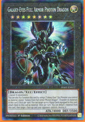 Galaxy-eyes Full Armor Photon Dragon Yugi Ra01-en037 Prismat