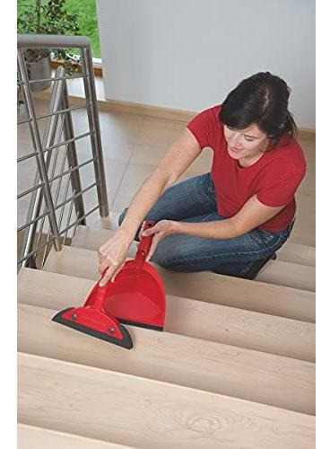 Escoba Super Classic Mango Triangular Y Super Duster Rojo