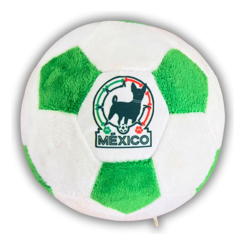 Floofbol Mexico - Pelota De Futbol Para Perros De Felpa Con 