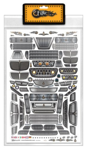 Firebrand Rc  Hoja De Calcomanías: Parrillas