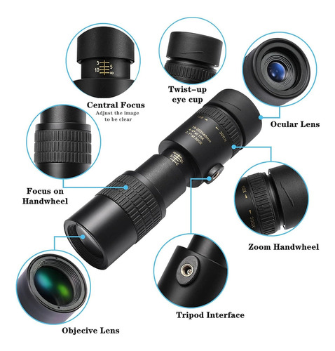 Telescopio Monocular Con Trípode