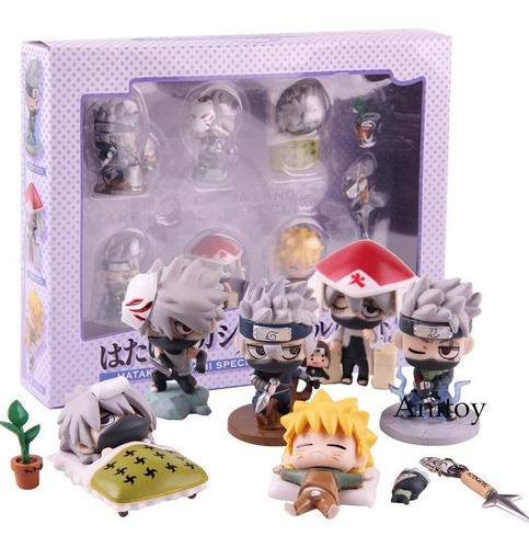 Set Figuritas Petit Kakashi Hatake + Naruto ( + Accesorios)