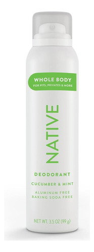 Native El Desodorante En Aerosol Para Todo El Cuerpo. Pepino