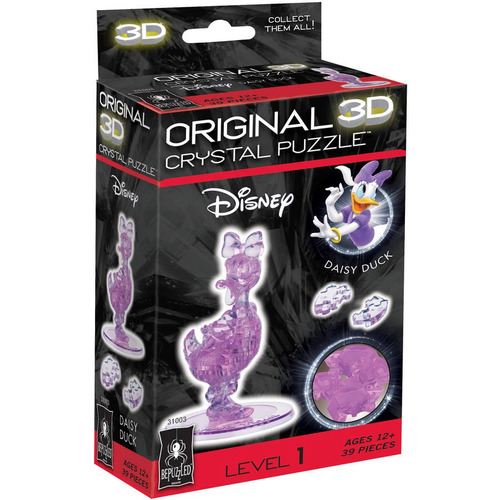 Rompecabezas Del Cristal 3d Disney Daisy Duck 39 Piezas