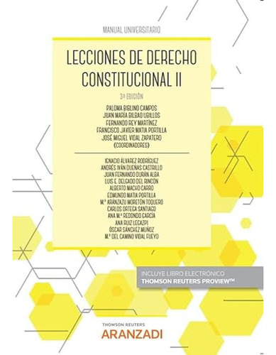 Lecciones De Derecho Constitucional Ii 2022 - Vv Aa 