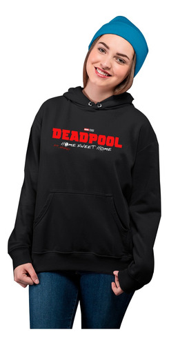 Sudadera Basica Estampada Marvel Deadpool Nuevo Estreno
