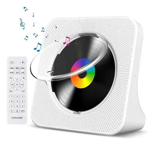 Reproductor de CD portátil con Bluetooth