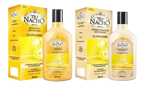 Shampoo + Condicionador Tio Nacho Clareador Antiqueda 200ml 