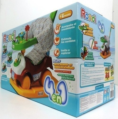 Andador Caminador Mecedor Bebe 4 En 1 Rondi