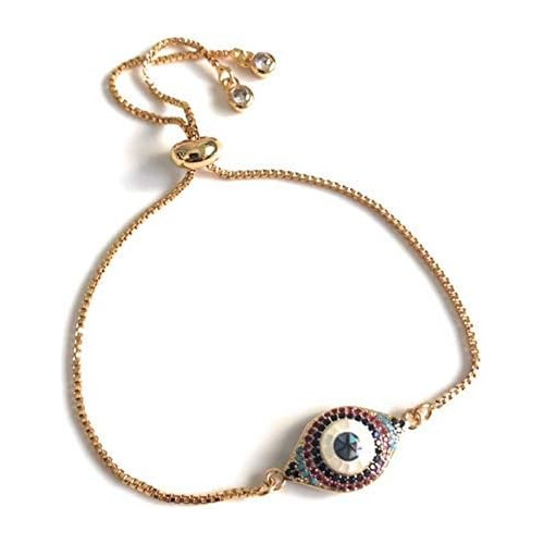 Pulsera Ajustable De Ojo Malévolo Abalón Uso Diario, ...