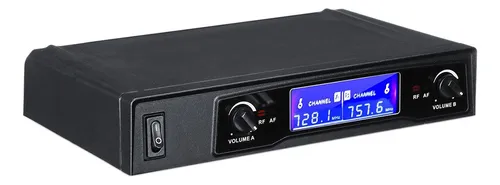 comprar Micrófonos Karaoke Uhf Profesional 2 Ch Inalámbrico Dual