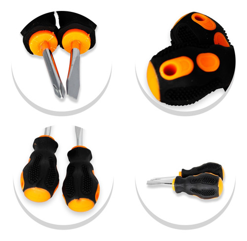 Imagem 4 de 6 de Jogo De Chave Philips E Fenda Para Reparos 123útil