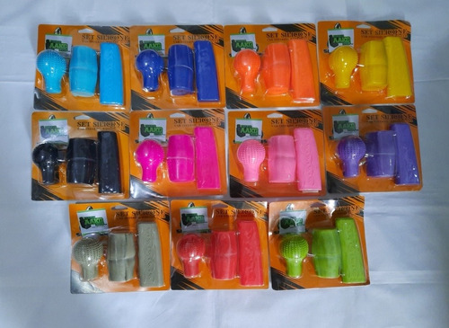 Forros De Volantes Silicon Color Verde Manzana Kit Completo