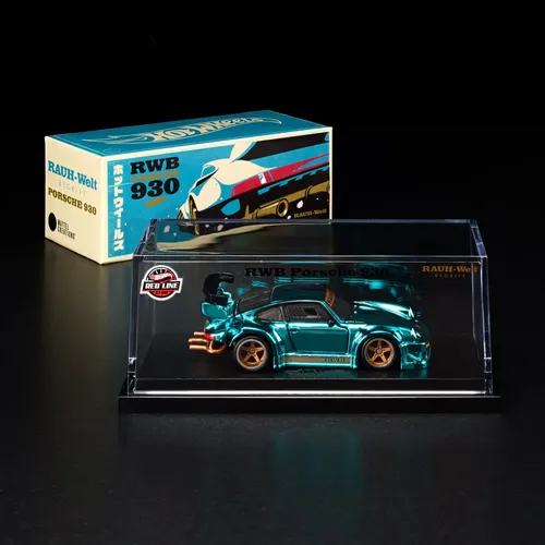 Hot Wheels Exclusive Rwb Porsche 930 Red Line Club Dark Green