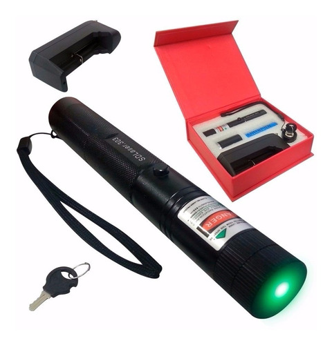 Super Caneta Laser Pointer Verde + Forte  98.000mw 35 Km