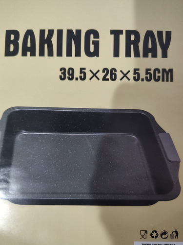 Asadera Para Horno 39.5 X 26 X 5.5 Cm Con Asas De Silicona
