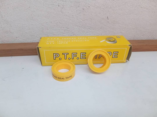 Ocho (8) Teflón Pequeño Marca P.t.f.e Tape 1/2 