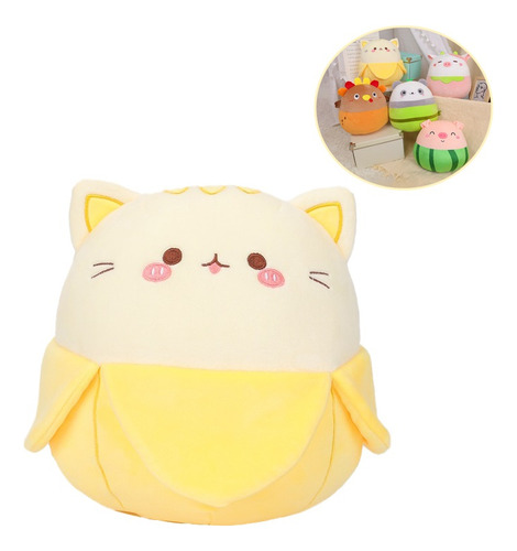 Plátano Gato Casa Almohada De Peluche De Regalo