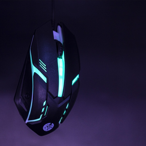 Imagem 5 de 10 de Kit Gamer Haiz Teclado Semi Mecanico Headset E Mouse C/ Led
