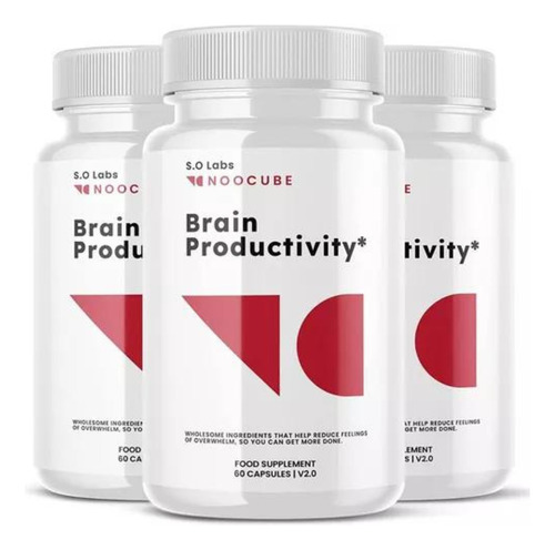 Noocube Brain Productivity Suplemento Píldoras Para Memoria