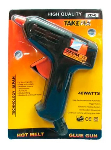 Pistola Para Silicona Gruesa 40 Watts Takema Zd-6 Artes