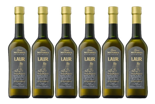 Aceite De Oliva Laur Gran Mendoza 500 Ml Pack X6 100% Arauco