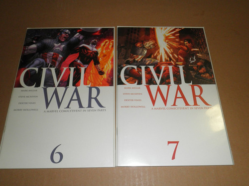 Civil War 1-7 Miniserie Completa Inglés Y Español Marvel (Usado)