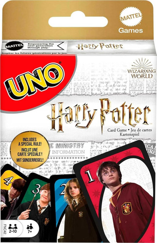 Juego De Mesa Cartas Uno Harry Potter Original Nuevo