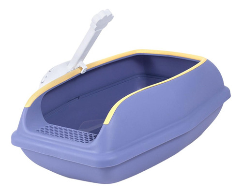Caja De Arena Para Gatos Con Parte Superior Abierta, Violeta