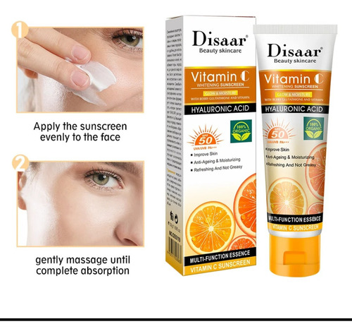 Disaar Vitamina C Ácido Hialurónico Protección Uv Fps 50+