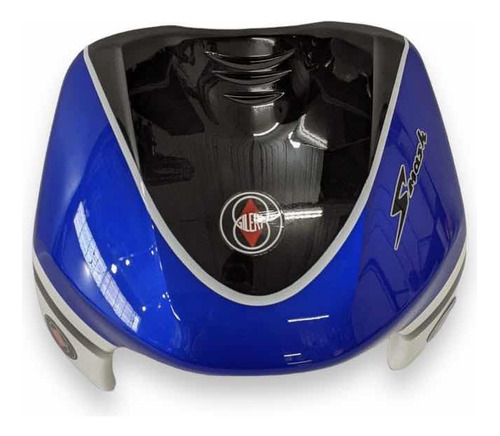 Pechera Gilera Smash 110 Original Color Azul Con Calcos -