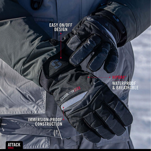 Striker Ice Guantes De Ataque Impermeables Para Hombre, Guan