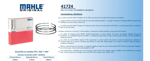 Anillos De Piston Std Contour 2.0l 1995-2000