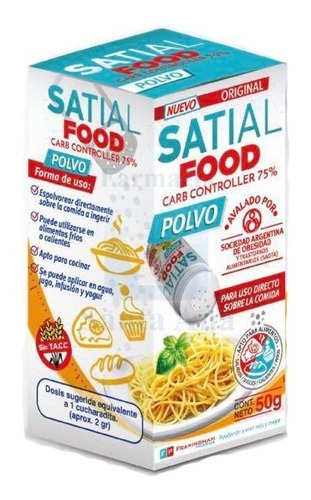 Satial Food Carb Controller Polvo 50g Bloquea Carbohidratos