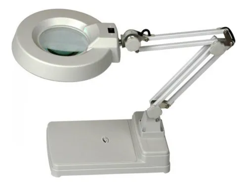 Lupa Con Mesa Base Plegable Con Luz Led Aumento X10 E1