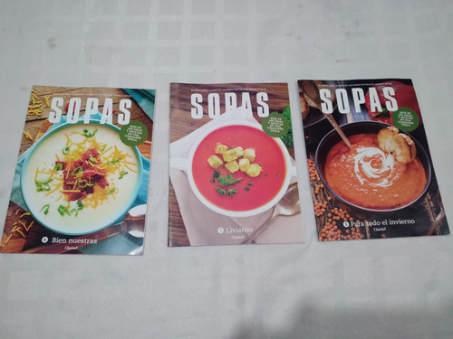 Lote De 3 Revistas El Gran Libro De Las Sopas, Clarín 