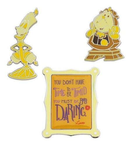 Imagen 2 de 2 de Set De Pines Lumiere, Disney Wisdom, Disney Store (6 De 12)