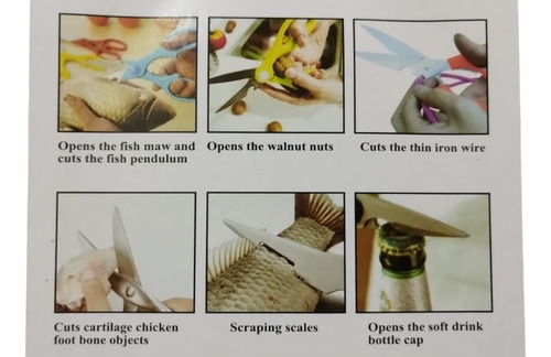 Tijeras Multiusos De Cocina Para Pollo Carne Pescado