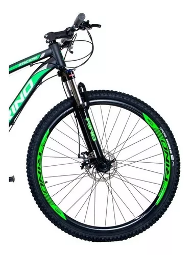 Bicicleta Aro 29 Alfameq ATX 27v Hidráulico K7 e Trava Preto com