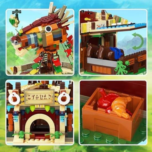 Kit De Modelo De Construcción De Establo De Caballos, Escena