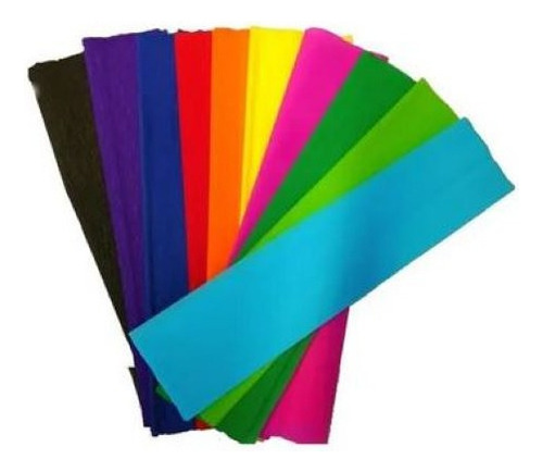 Papel Crepe Colibrí Paquete C/ 10 Pliegos Colores Surtidos¡¡