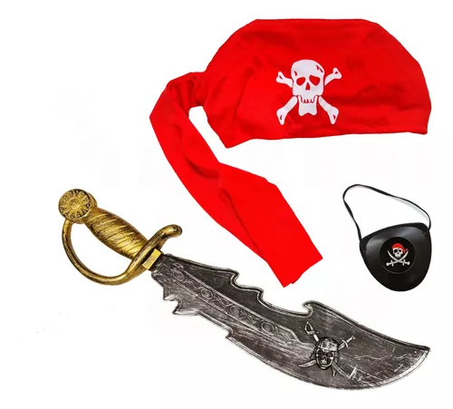 Accesorios Pirata Jack Disfraz Espada Parche Turbante Gorro