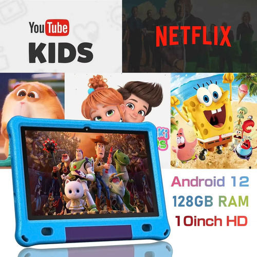 Tablet Para Niños 3+128(64g+64g ) Android 12 10.1 Quad Core