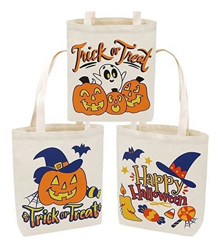 Joyin 3 Piezas Grandes Bolsas De Tote De Halloween, 1zvbj