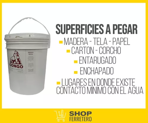 Cola Carpintero Adhesivo Vinilico X 24kg. Pega Fuerte C