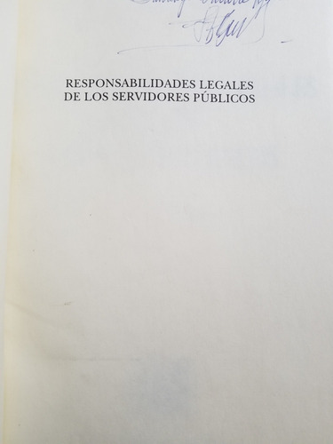 A0 Responsabilidades Legales Servidores Públicos 2.a Edi (Usado)