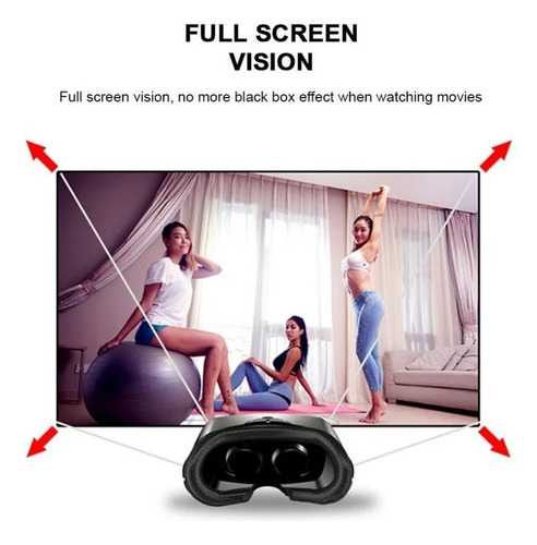 Óculos Vr Helmet Vr Para Telefone De 5-7 Polegadas