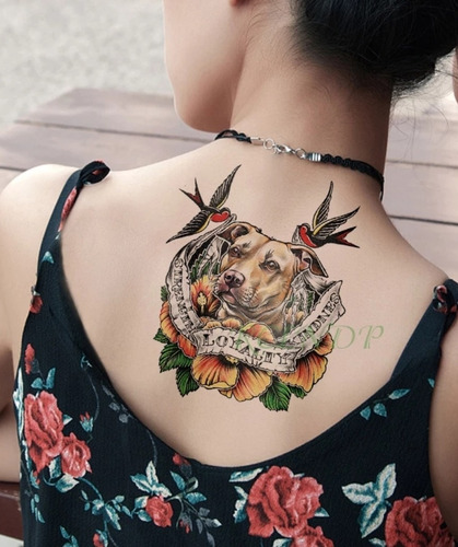 Tatuaje Temporal Realista Perro Dog # Life In A Tattoo